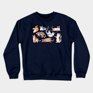 cute cats collection Crewneck Sweatshirt